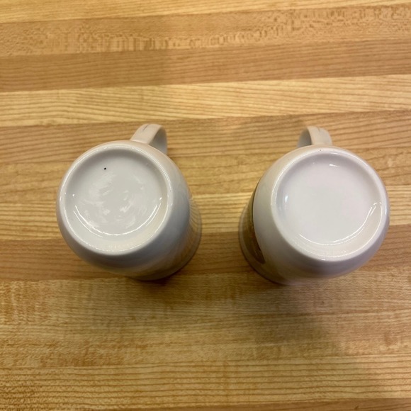 Vintage Currier & Ives Collectible 4 Seasons Mugs Gold Trim Summer and Autumn - Picture 8 of 8